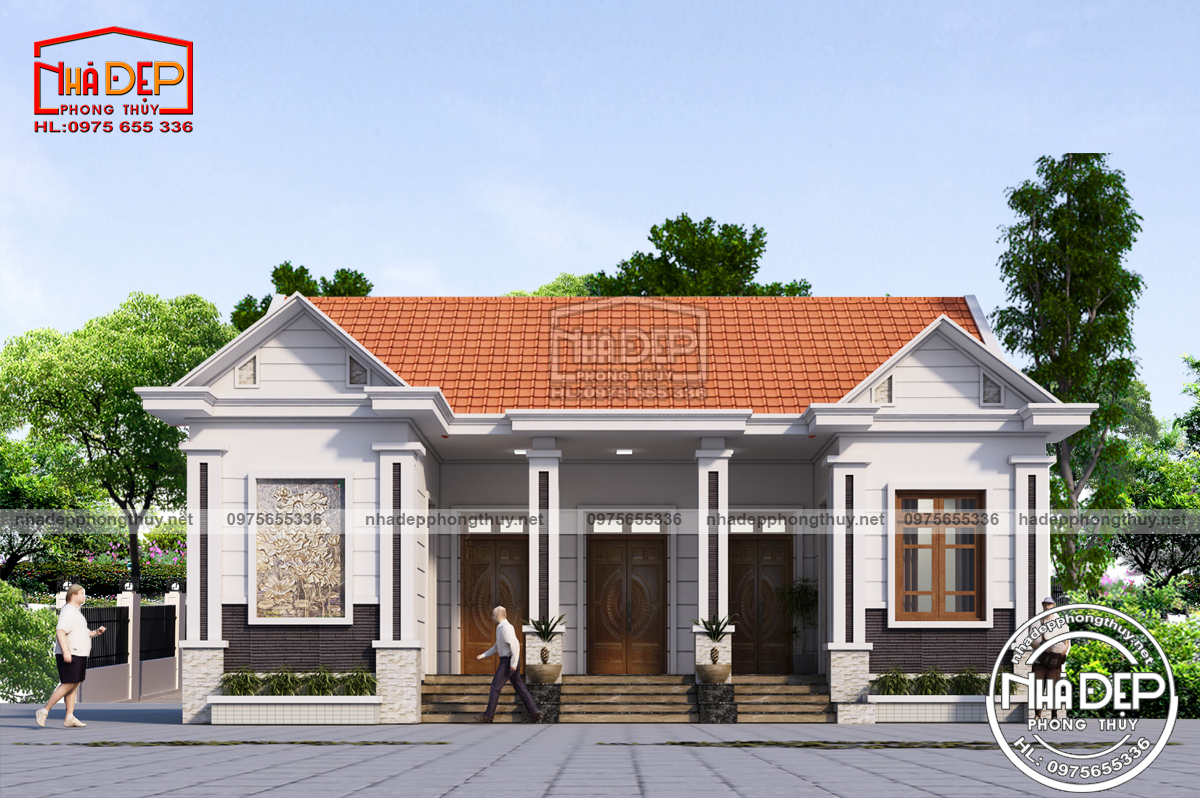 MẪU BIỆT THỰ 1 TẦNG MÁI THÁI