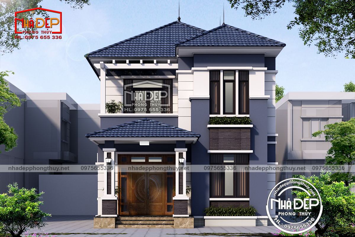 MẪU BIỆT THỰ 2 TẦNG MÁI NHẬT NGẮM LÀ MÊ TẠI HÀ NỘI