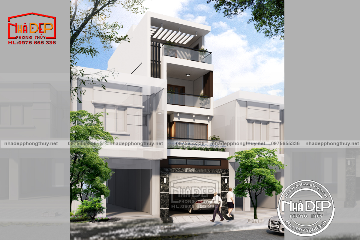 MẪU NHÀ PHỐ 4 TẦNG HIỆN ĐẠI