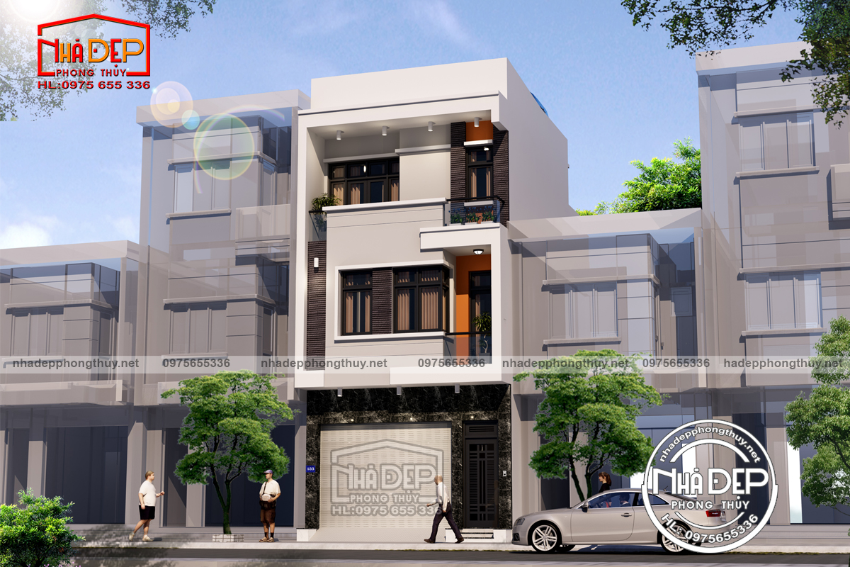 MẪU NHÀ PHỐ 3 TẦNG HIỆN ĐẠI