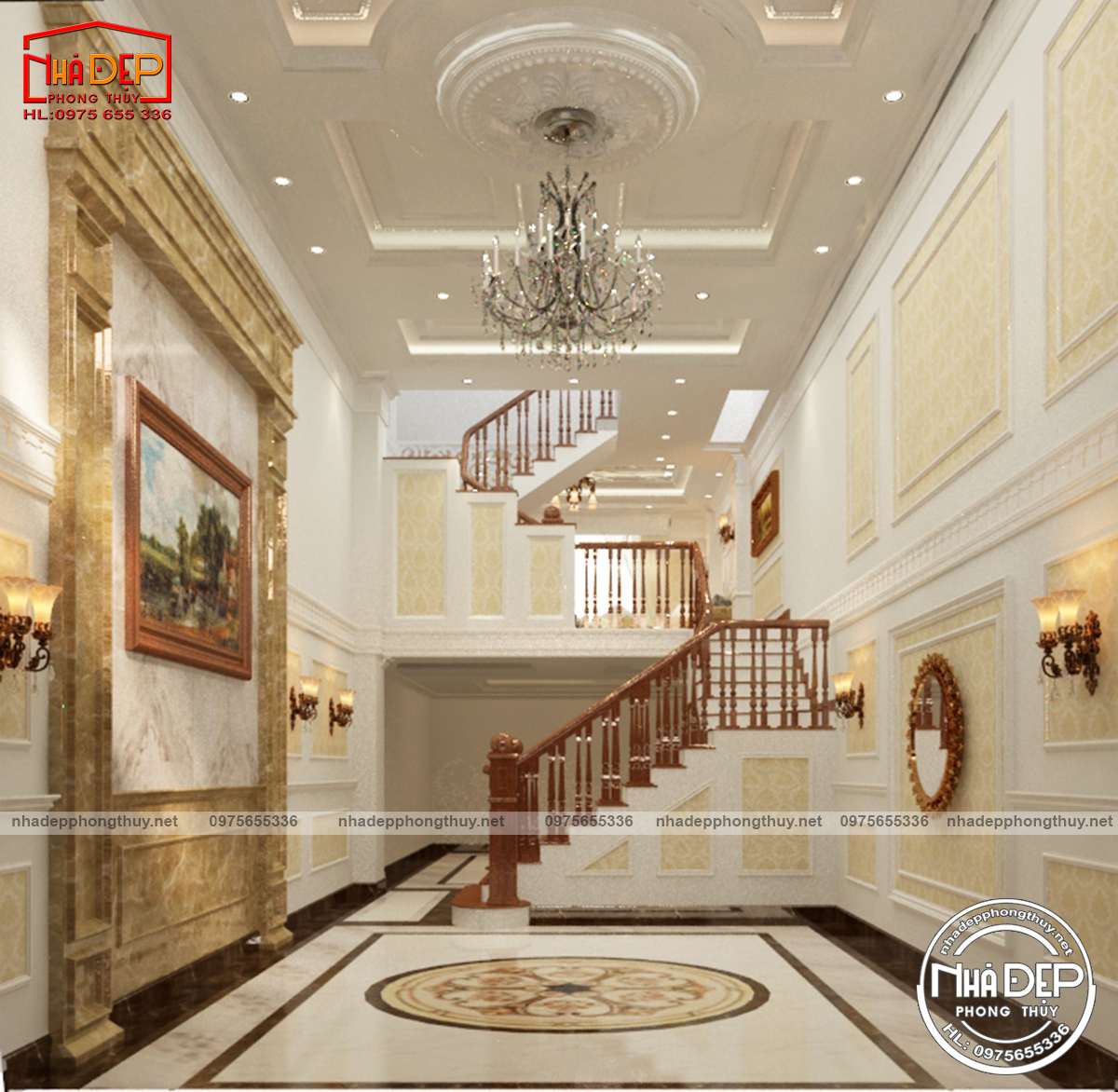 NỘI THẤT NHÀ PHỐ TÂN CỔ ĐIỂN